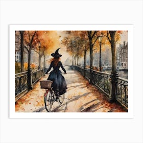 A Witch in Amsterdam ~ A Witch Travels Art Print Art Print