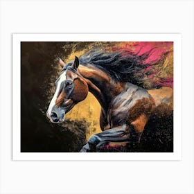 Horse Animal Abstract 2 Art Print