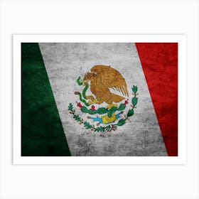 Flag Of Mexico Art Print