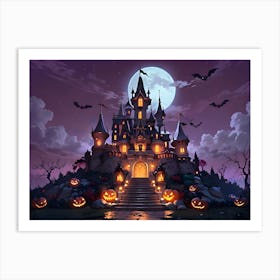 Halloween Castle 1 Art Print