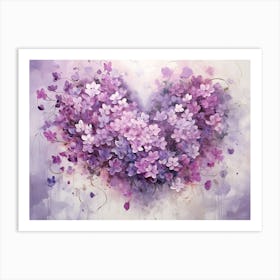 Heart Of Purple Art Print