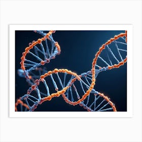 Dna Strands Art Print