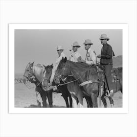 Judges At Bean Day Rodeo, Wagon Mound, New Mexico By Russell Lee Art Print