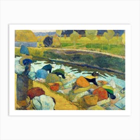 Washerwomen (1888), Paul Gauguin Art Print