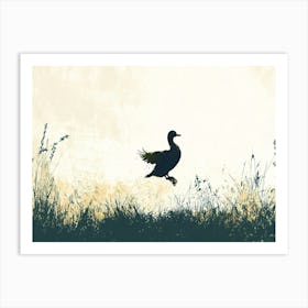 Duck In Flight Art Print