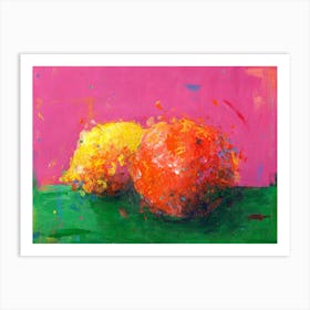Lemon And Orange Art Print