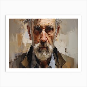 Portrait Of An Old Man 2 Art Print