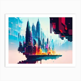 Futuristic Cityscape 24 Art Print