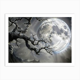 Full Moon In The Sky Art Print