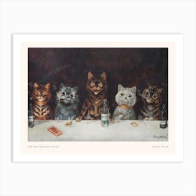 The Bachelor Party, Louis Wain Poster Art Print