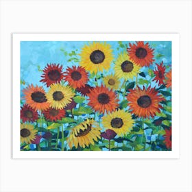 Sunflowers Medow Art Print