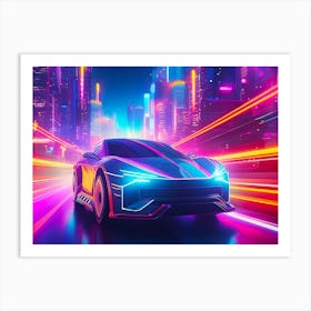 Futuristic Car Art Print