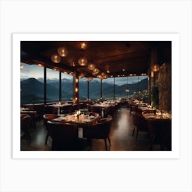 Dinner with a View Art Print
