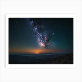 Milky In The Night Sky Art Print