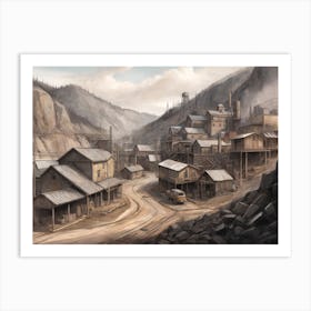 The Town Of The Coal Mine Art Print