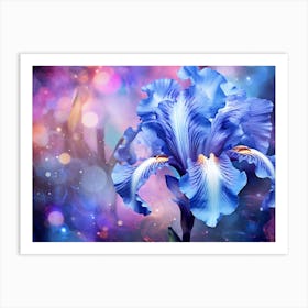 Blue Iris 6 Art Print