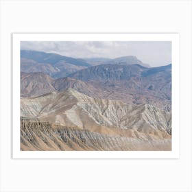Overlooking The Himalayas In Mustang, Nepal Art Print