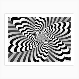 Abstract Optical Illusion Background Wallpaper Art Print