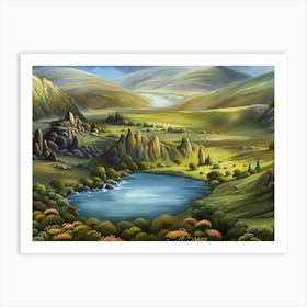 Landscape Painting 46 Art Print