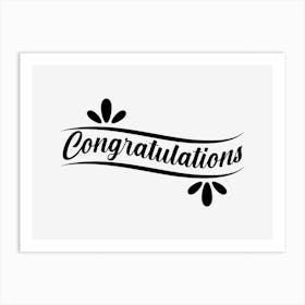 Congratulations Art Print