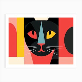 Cat In The Square Art Print