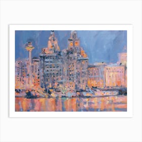 Impressions Of The Liver Building Art Print