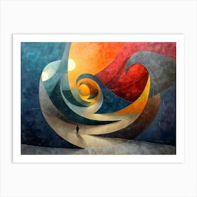 Abstract Painting Theme, Cubism Art Print