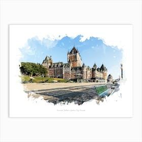 Terrasse Dufferin, Québec City, Canada Art Print