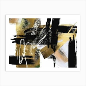 Abstract Gold 1 Art Print