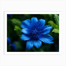 Blue Flower Art Print