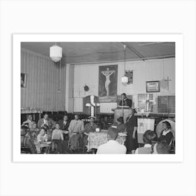 Storefront Baptist Church During Services On Easter Morning, Chicago, Illinois By Russell Lee Art Print