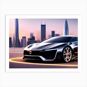 Futuristic Car 6 Art Print