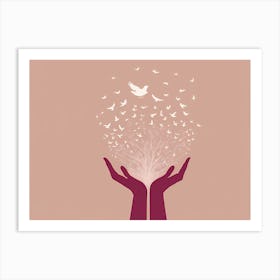 KINDNESS VECTOR ART Art Print