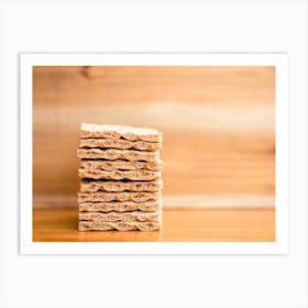 Stack Of Swedish Crispbread 1 Art Print