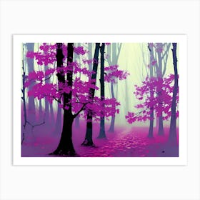 Purple Forest 2 Art Print