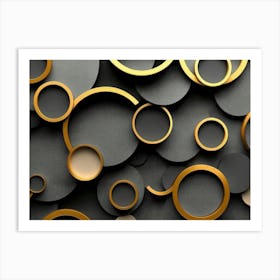 Abstract Circles 1 Art Print