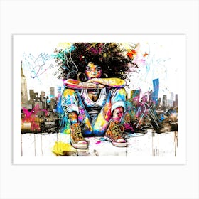 Little Miss Attitude - Urban Behaviour Art Print