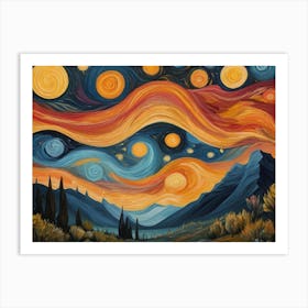 Starry Night 82 Art Print