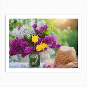 Lilacs In A Vase Art Print