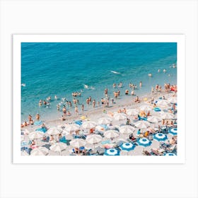 Amalfi Beach Aerial Art Print
