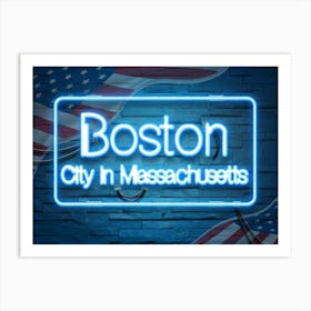 Boston City In Massachusetts Art Print