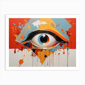 Abstract Eye Painting 6 Art Print