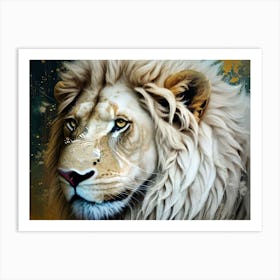 White Lion 16 Art Print