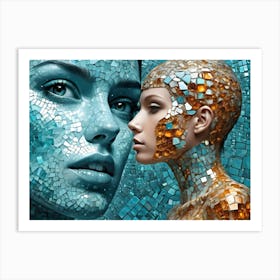 Mosaic Woman 1 Art Print