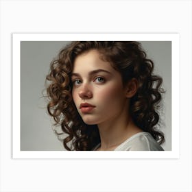 Portrait Of A Young Woman 23 Art Print