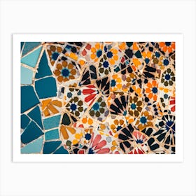 Mosaic In Barcelona Art Print