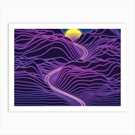 Neon Sunrise Art Print