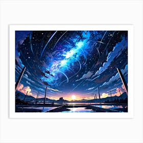 Sky And Stars Art Print