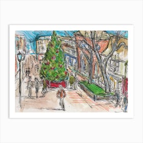 Highstreet Ashford 14th Dec 2024 Art Print