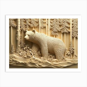 Beautiful Bear 3d Art Print